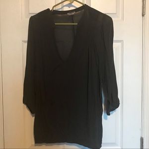 Jigsaw 3/4 sleeve hunter green blouse
